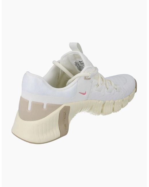 Nike White Free Metcon 5 Trainers Dv3950 100