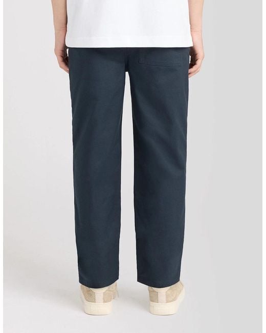 Lyle & Scott White Straight Leg Cotton Trousers for men