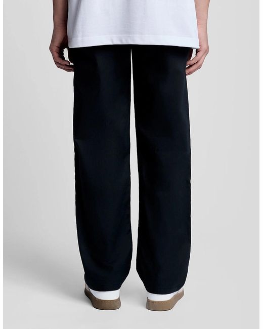 Lyle & Scott White Straight Leg Cotton Trousers for men