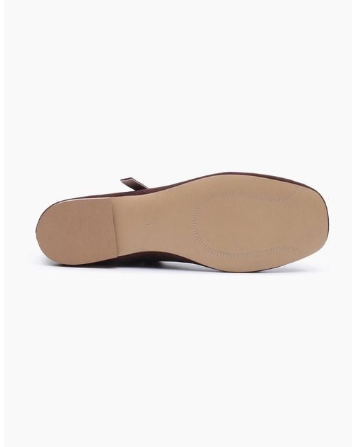 Hush Puppies Purple Pasha Suede Chocolate Flats