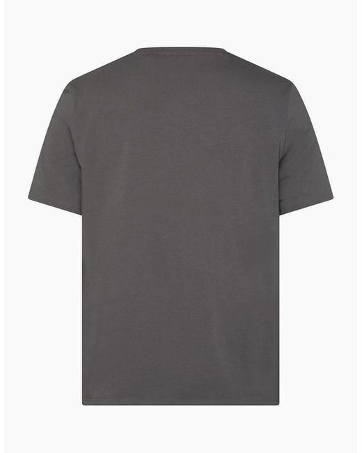 Boss Gray Stretch Cotton Pyjama T Shirt for men