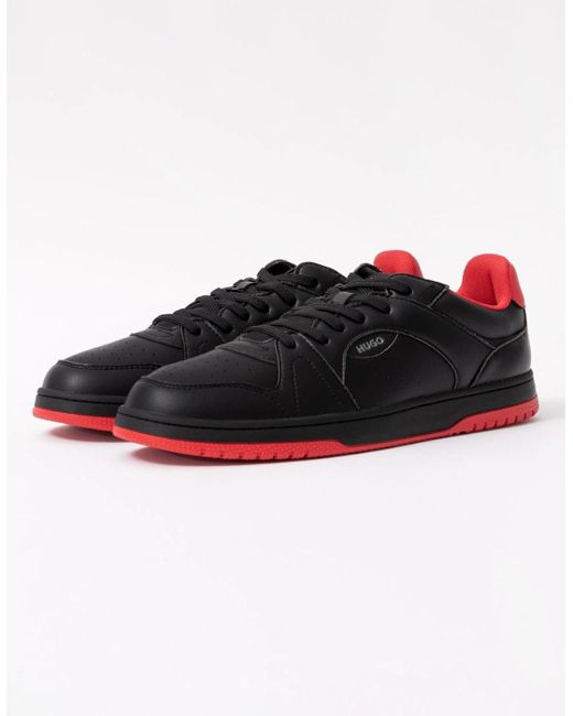 Boss Black Hugo Hadrian Tenn Trainers With Tonal Logo Branding for men