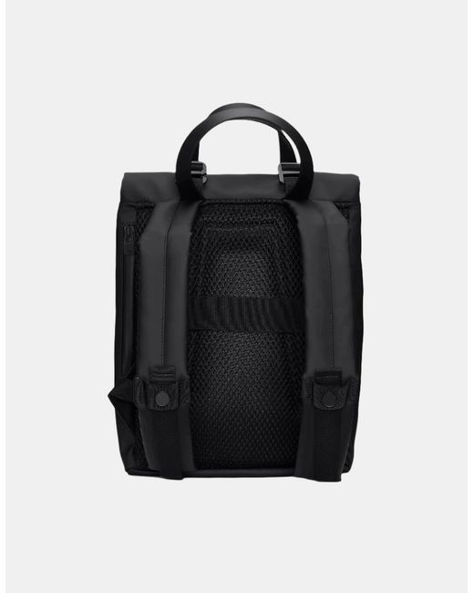 Rains Black 2 Way Tote Backpack Mini