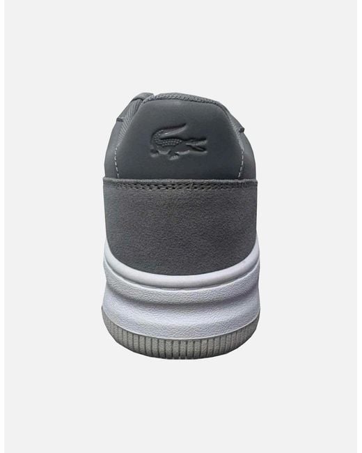 Lacoste Gray L001 Ace Leather Trainers for men