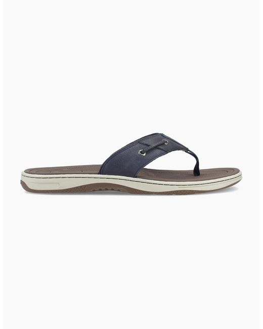 Sperry Top-Sider Blue Sperry Baitfish Leather Sandals for men