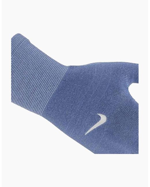 Nike Blue Lightweight Knitted Running Gloves for men