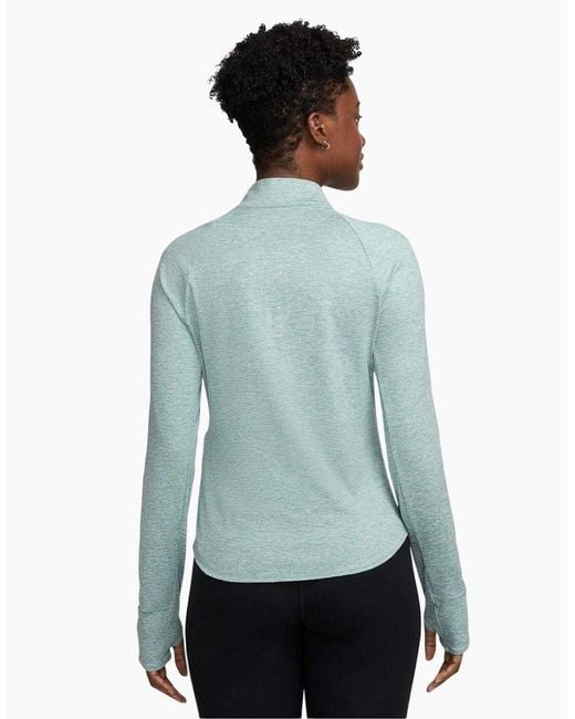 Nike Green Ladies Swift Quarter Zip Running Top