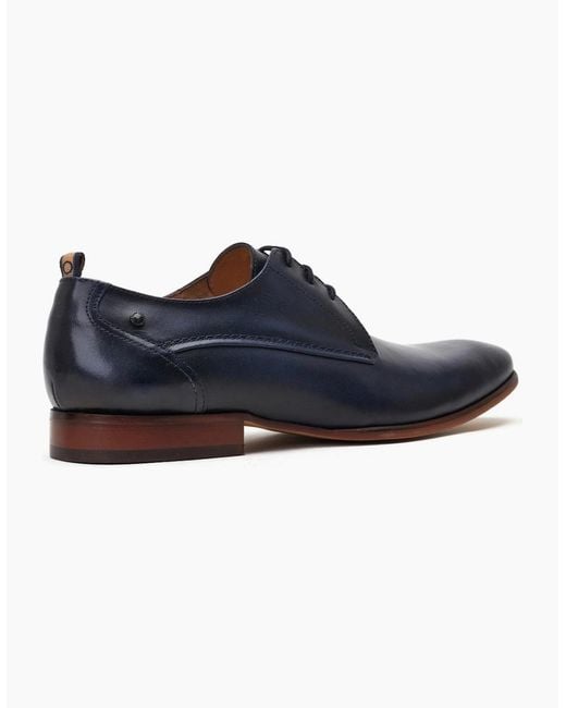 Base London Blue Gambino Derby Shoes for men