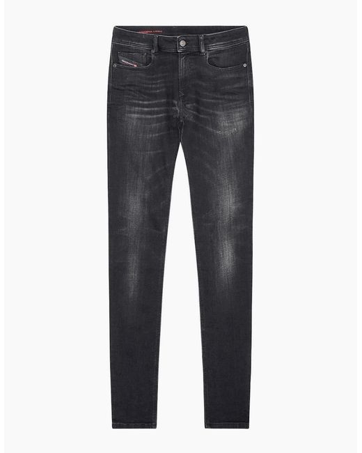 DIESEL Blue Sleenker Destroyed Reinforced Denim Skinny Jeans for men