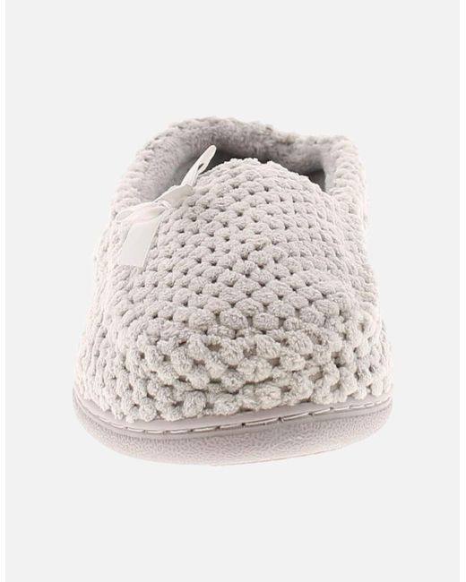 Strollers White Fluffy Slippers Malia Slip On Uk Size