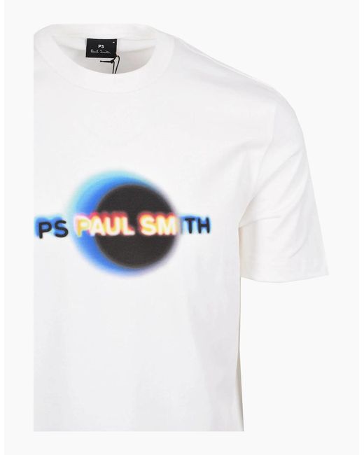 Paul Smith White Eclipse Casual Fit T-Shirt for men
