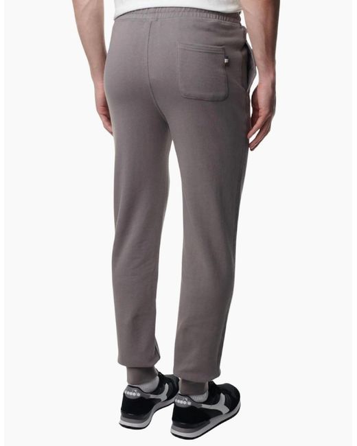Aquascutum Brown Active Basic Rib Moonrock Trackpant for men