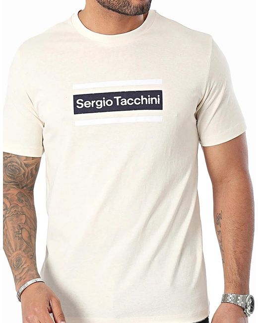 Sergio Tacchini Natural Lared T-Shirt for men