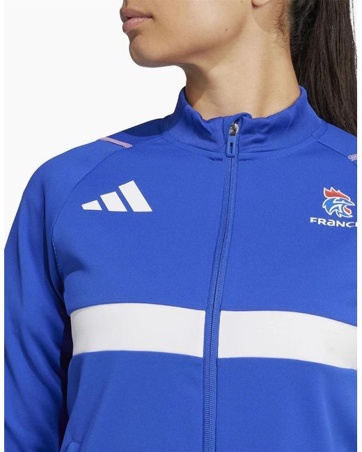 Adidas Blue Ffhb Tr Jacket