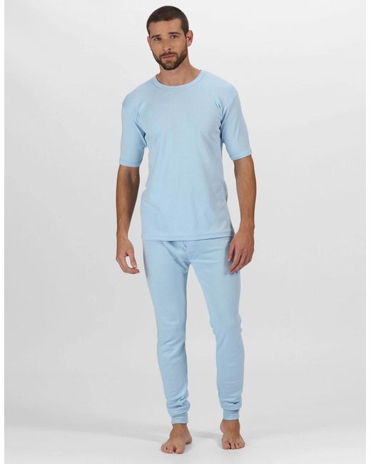 Regatta Blue Professional Thermal Short-Sleeved Base Layer Top for men