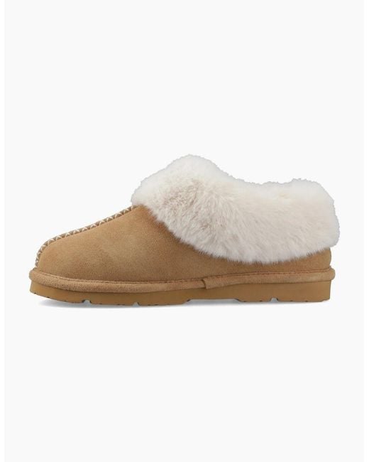 BEARPAW Brown Bella Suede Coffee Slippers