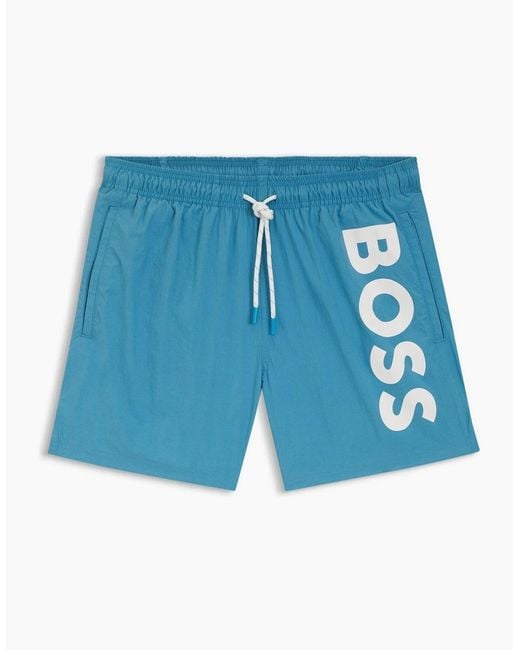 Boss Blue Octopus Swim Shorts for men
