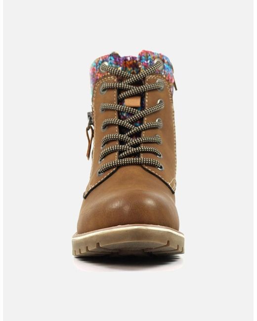 Lunar Brown Tabasco Ankle Boots