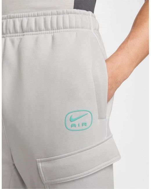 Nike White Nsw Sw Air Cargo Pant Flc Bb for men