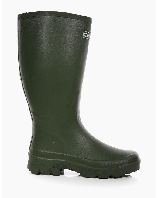 Regatta Green Great Outdoors Mumford Ii Rubber Wellington Boots for men