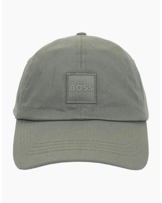 Boss Gray Derrel-Pl Cotton/ Baseball Cap for men