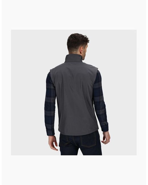 Regatta Gray Professional Softshell 3 Layer Body Warmer for men