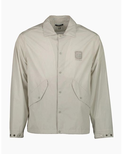C P Company Gray Metropolis Pertex Overshirt/Jacket for men