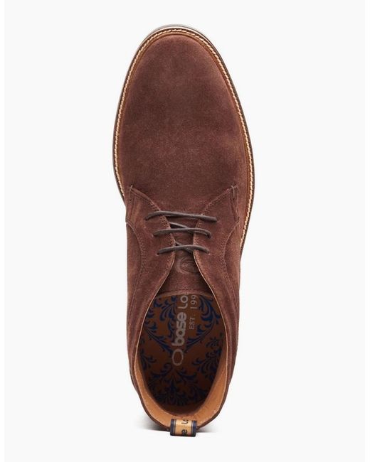 Base London Brown Lincoln Chukka Boots for men