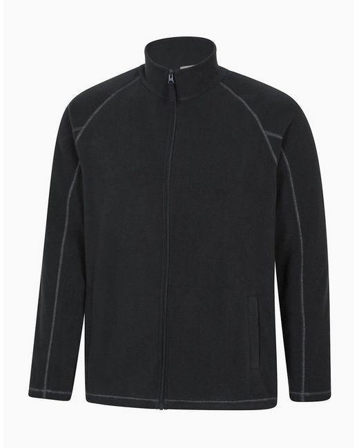 Mountain Warehouse Blue Ashbourne Full Zip Fleece Jacket for men