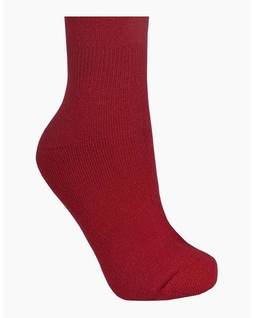 Trespass Red Adults Tech Luxury Merino Wool Blend Ski Tube Socks