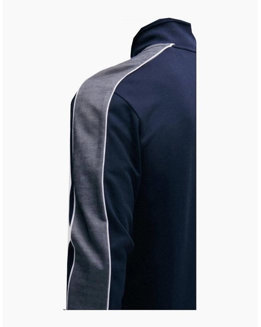 Boss Blue Dark Zip Through Tracksuit Jacket for men