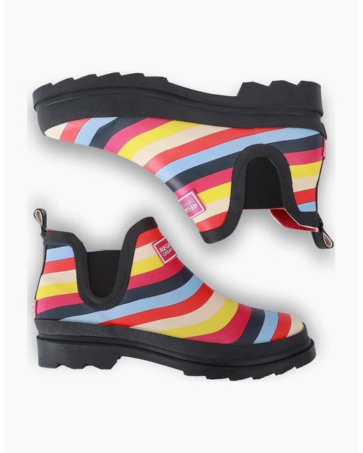 Regatta Blue Harper Stripe Patterned Rain Boots
