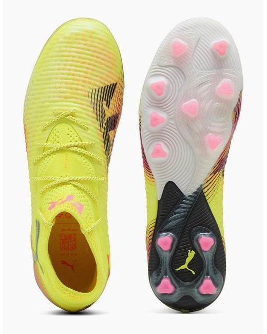 PUMA Yellow Future 8 Ultimate Ag Wns Firm Ground Football Boots