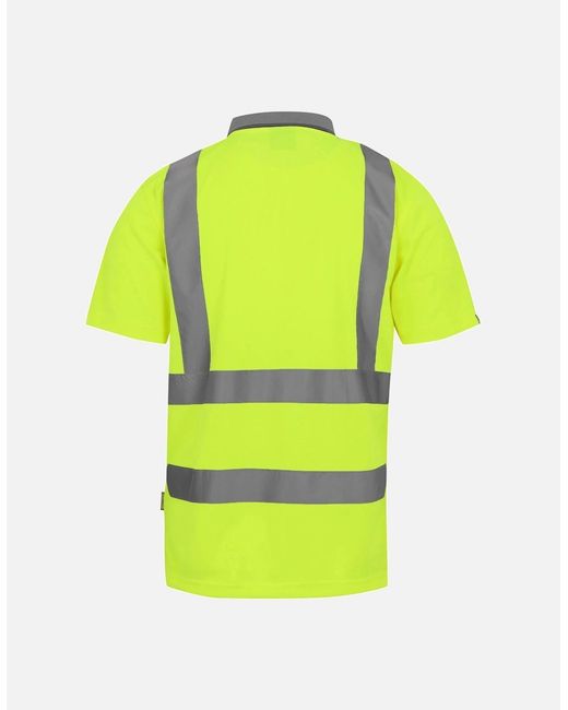 Regatta Yellow Professional Hi-Vis Polo Shirt for men