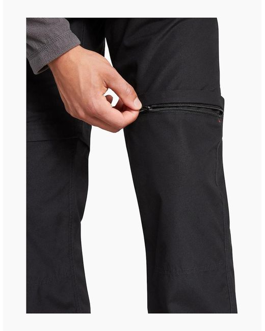 Craghoppers Black Expert Kiwi Convertible Tailored Cargo Trousers for men