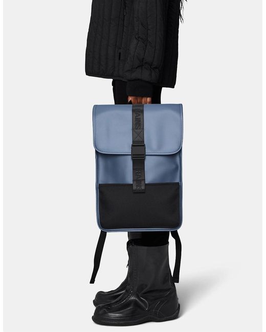 Rains Black Trail Backpack Mini