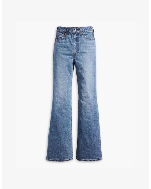 Levi's Blue Levi's Ribcage Sonoma High Rise Wide Leg Jeans