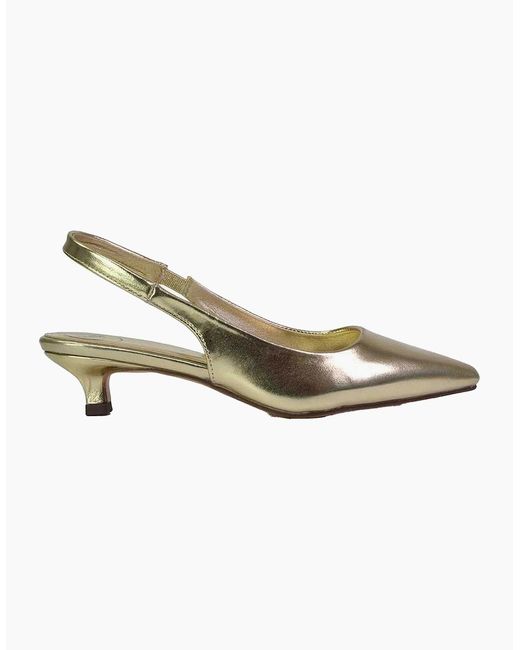 XY London Ladies Avalone Metallic Kitten Heel Sandals