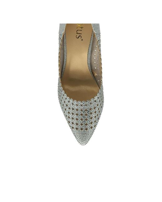 Lotus White Viva Court Shoes