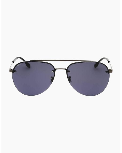 Boss Blue Dark Ruthenium Sunglasses for men