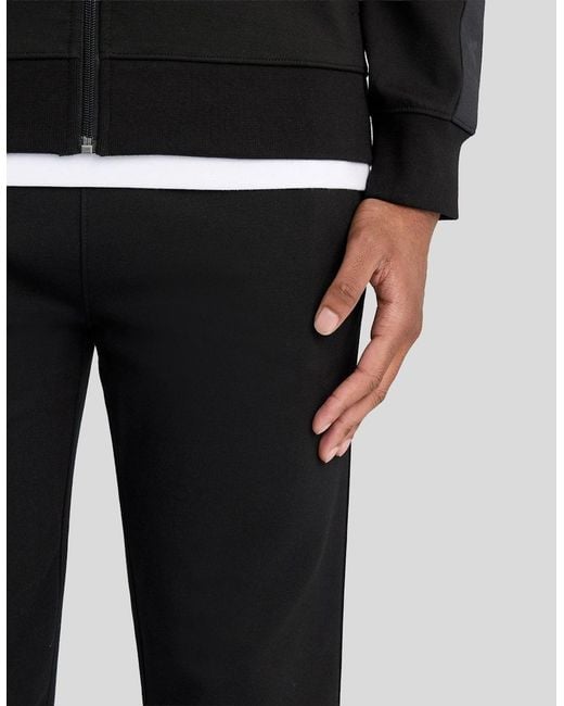 Lyle & Scott Black Padel Taped Joggers for men