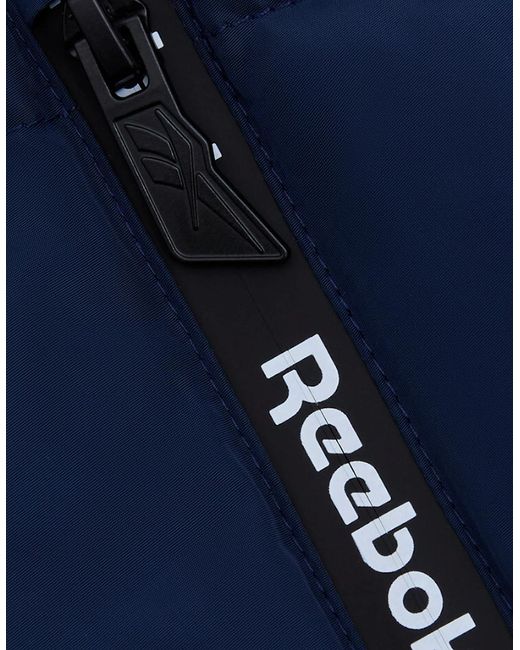 Reebok Blue Rb1572 Reversible Puffer Vest for men