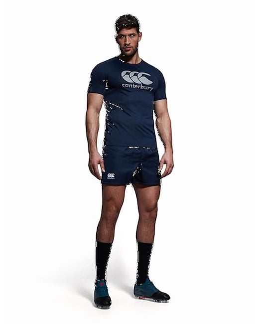 Canterbury Blue Professional Polyester Shorts for men