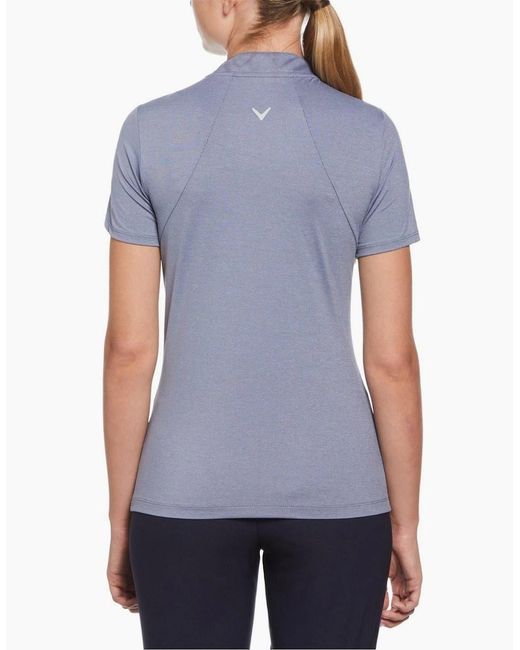 Callaway Apparel Blue Tonal Regular Fit Polo Shirt