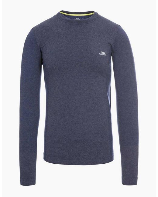 Trespass Blue Timo Long Sleeve Active Top for men