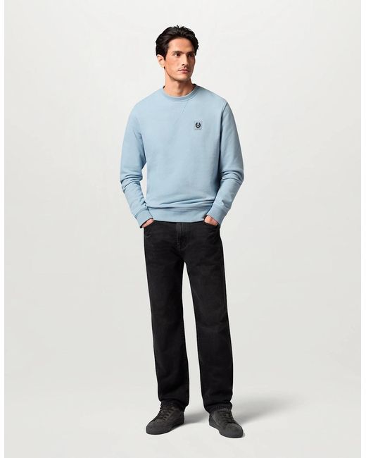 Belstaff Blue Logo Sweatshirt for men
