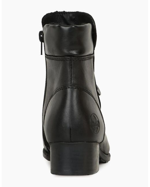 Rieker Black Pickering Ankle Boots