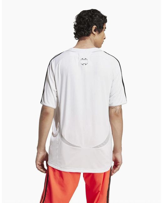 Adidas Originals White Adi Crew Neck Raglan Short Sleeve Jersey T-Shirt for men