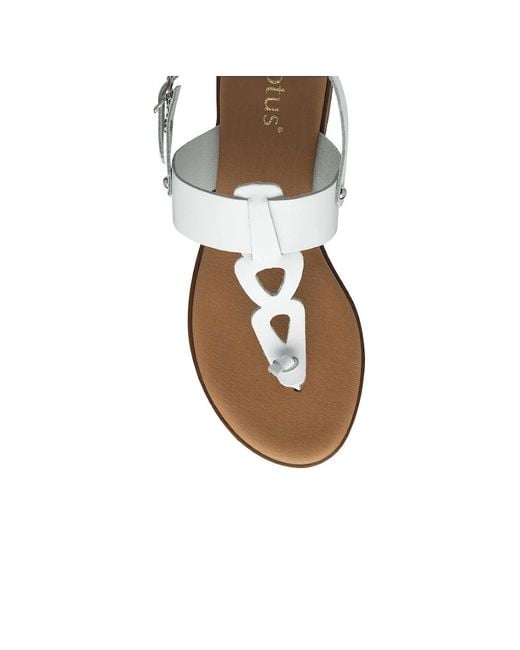 Lotus White Bibiana Sandals