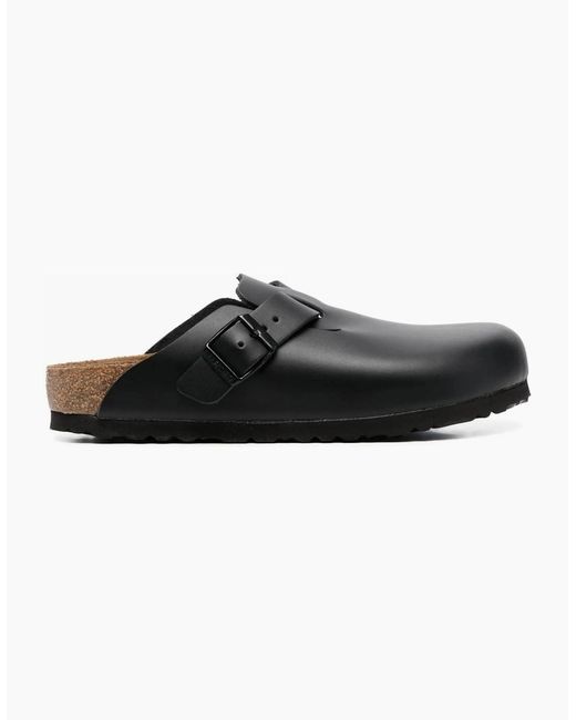 Birkenstock Boston Black Boston Natural Leather for men